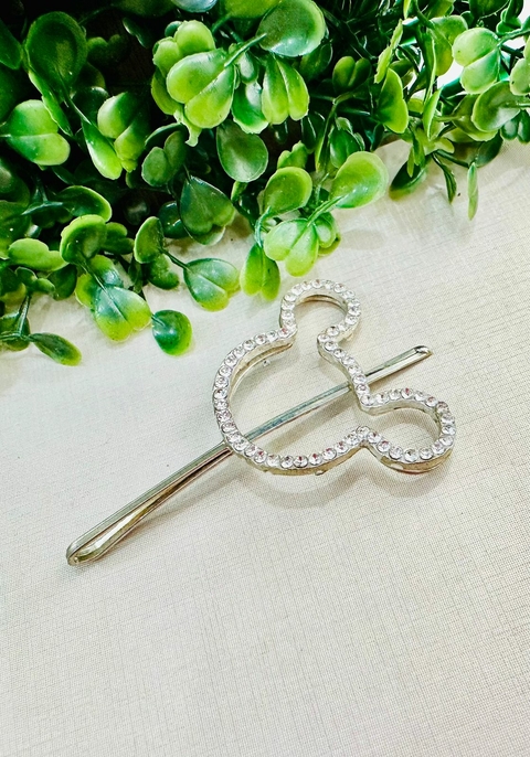 Presilha Prata Vazada Mickey