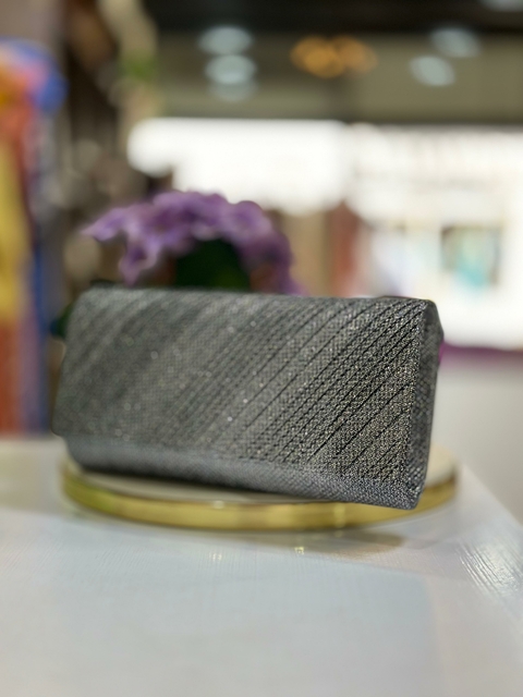 Clutch Bolsa Carteira de Festa - Prata 6886