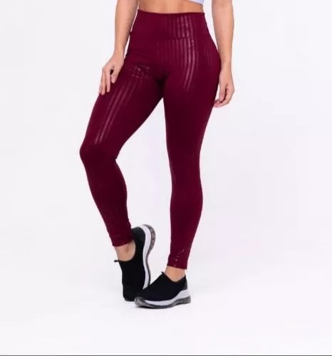 Calça Legging Cirrê 3D - Vinho