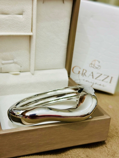 Bracelete SemiJoia Prata Onda Orgânica - 4295