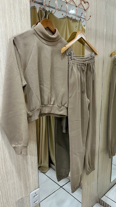 Conjunto de Moletom - Marrom