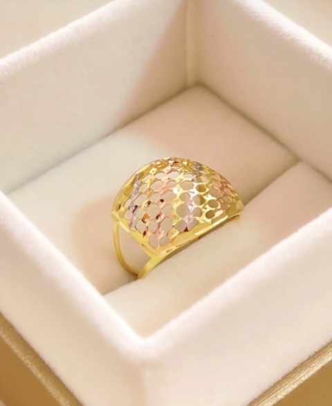 Anel Três Banhos Tela - 4438