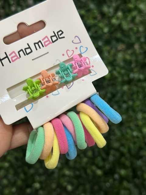 Mix de Buchinhas e Pregadeiras - Florzinha Coloridas 6481