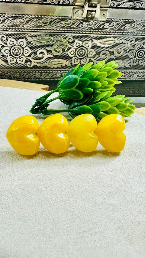 Presilha Metálica Coração Dourada