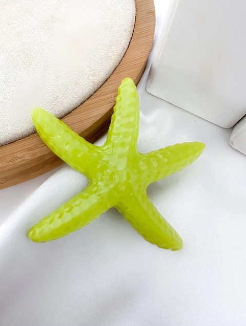 Presilha Acrílica Estrela do Mar Verde- 3980