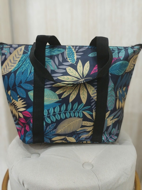 Bolsa Térmica Floral Azul