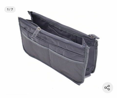 Organizador de Bolsa Preto e Cinza