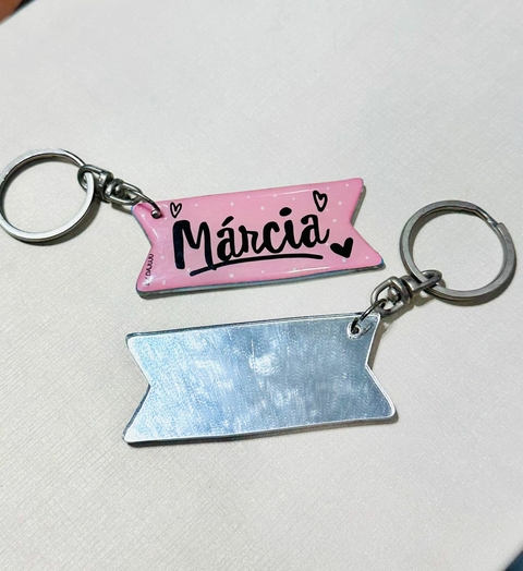 Chaveiro Rosa Claro com Espelho - Márcia