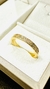 Anel Dourado Cartier Cravejado Zircônia Cristal - 4012