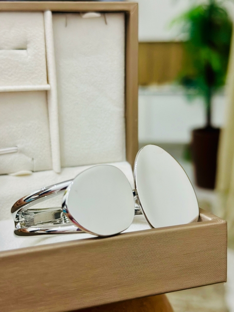 Bracelete SemiJoia Prata Encontro Redondo Orgânico - 4294