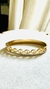 Bracelete Dourado Aço Inoxidável Inspiração Cravejado Zircônia Cristal - 5241
