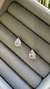Brinco SemiJoia Dourado Ponto de Luz Gota Cristal - 3729/3730