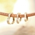 Brinco Dourado Argola Coração Cravejada Zircônia Cristal M - 5161 / 5162 / 5163
