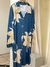 Vestido Chemise Plus Size Floral Azul 6375