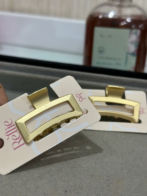 Pregadeira Metálica Dourada Quadrada - 5838