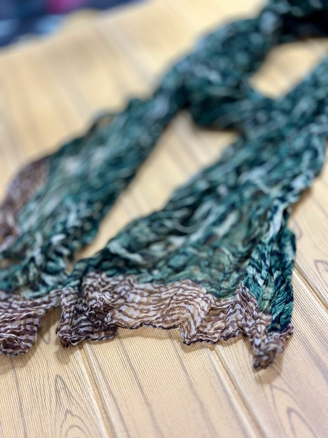 Lenço Estampado - Verde 6917