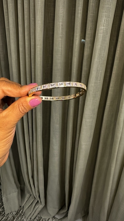 Bracelete SemiJoia Dourado Cristal