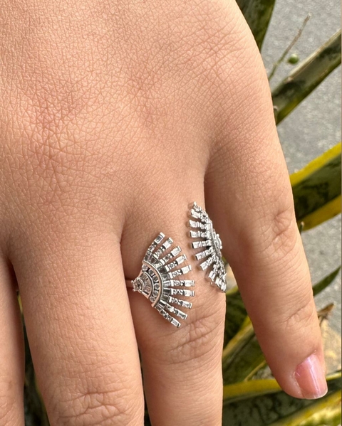 Anel SemiJoia Prata Zircôrnia