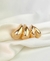 Brinco Dourado SemiJoia Gota M