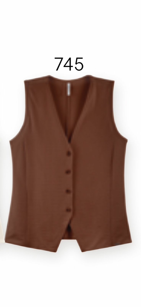 Colete Canelado Riviera - Marrom 6867