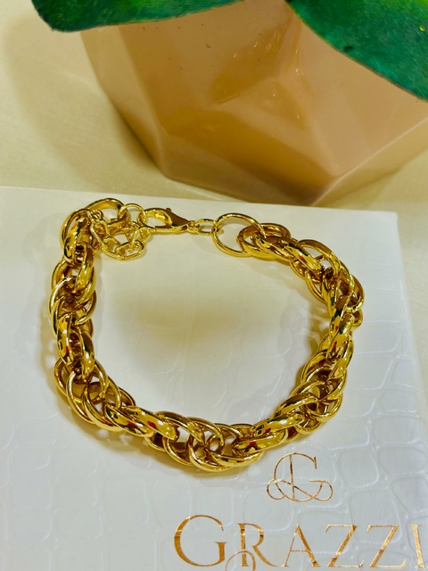 Pulseira SemiJoia Dourado Corrente- 6986