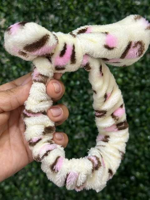 Arco Tiara Faixa Laço - Rosa 6484