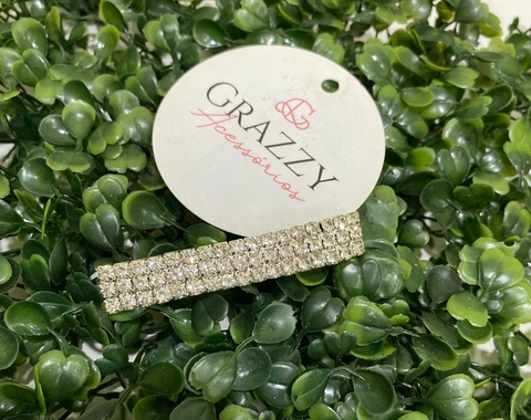 Presilha Prata Faixa Brilho