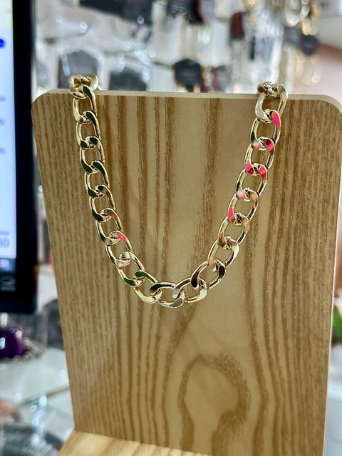 Colar SemiJoia Dourado Corrente- 6973