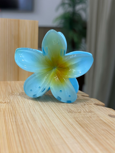 Pregadeira Acrílica Flor 3D - Azul 4278