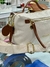 Bolsa Lateral Pavão de Ouro - Branca e Marrom 6197 - comprar online