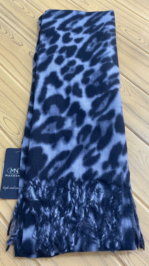 Pashmina Echarpes Lenço - Onça Preta 6257