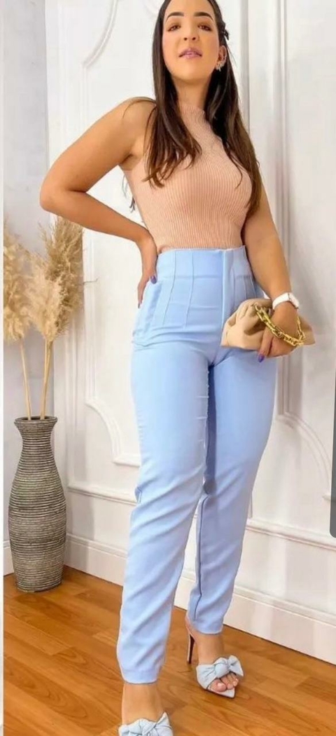 Calça Alfaiataria Zara - Azul