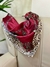 Lenço de Seda Estampado - Vermelho 6710