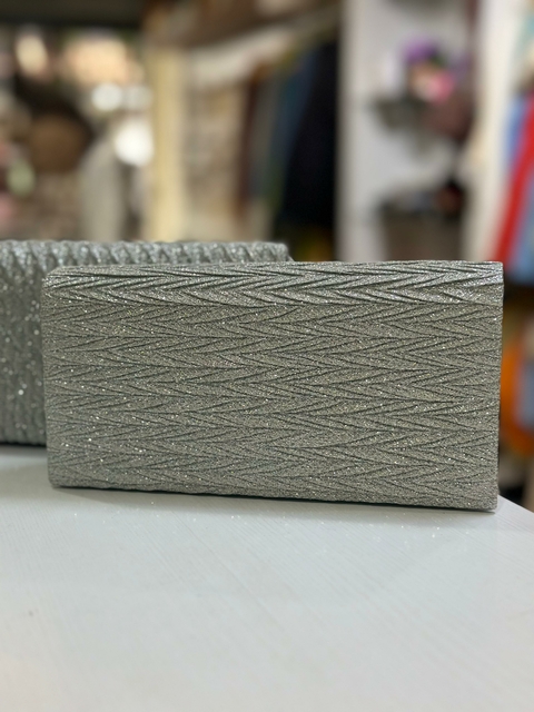 Clutch Bolsa Carteira de Festa Prata - 6523