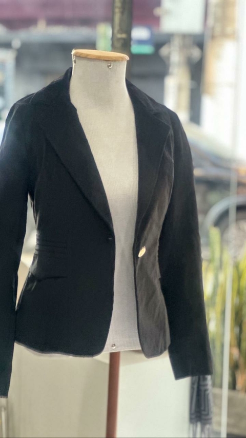 Blazer Camurça - Preto