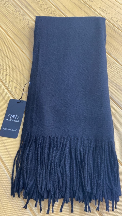 Pashmina Echarpes Lenço - Preta Lisa 6255