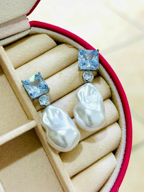 Brinco Prata Pérola - 6741