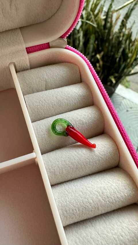 Pingente SemiJoia Pimenta Vermelha