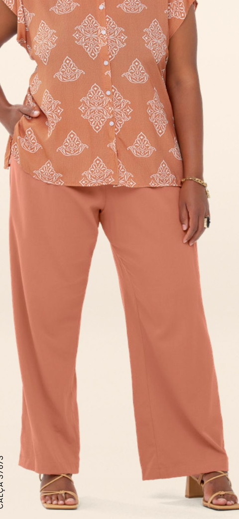 Calça Viscolinho - Marrom 6848