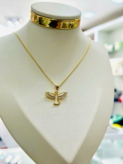 Colar Dourado Espírito Santo - 6680