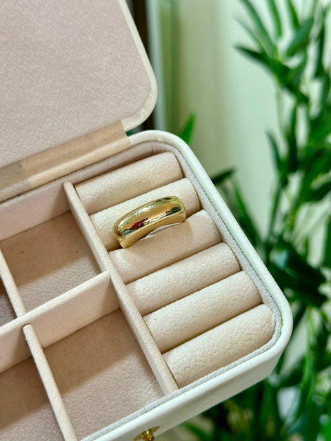 Anel Dourado Liso - 4632