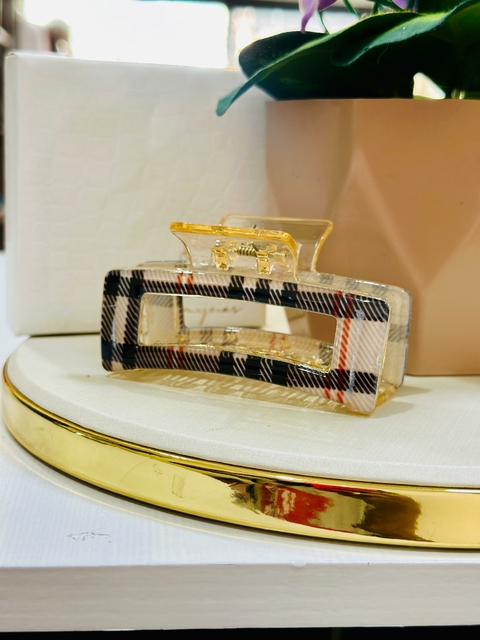 Pregadeira Acrílica Quadrada Xadrez - 6289