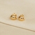 Brinco Dourado Gota Lisa P - 4648