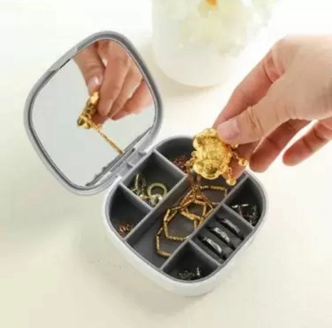 Porta Jóias Quadrado Branco