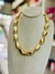 Colar Dourado Pedras Douradas - 5087