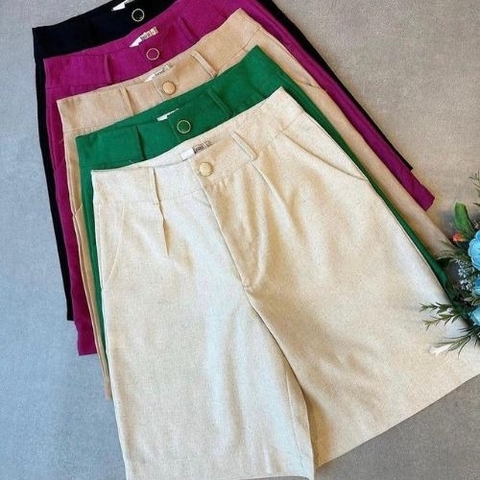 Short Bermuda Jords Linho - Nude