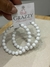 Brinco Argola Bolinhas - Branco 3898