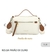 Bolsa Lateral Pavão de Ouro - Branca e Marrom 6197 - Grazzy Moda e Acessórios