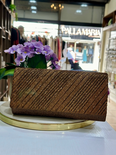 Clutch Bolsa Carteira de Festa - Bronze 6887