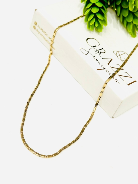 Colar SemiJoia Dourado Correntinha